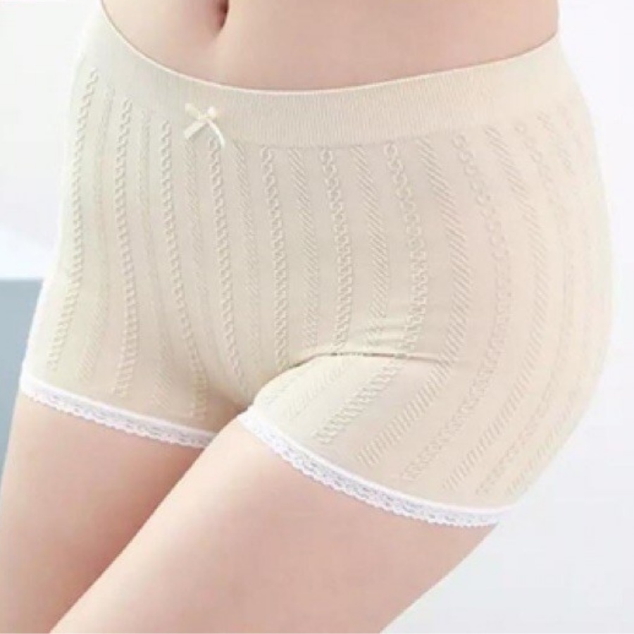 Quần Lót Nữ Đùi Gân Mặc Trong Váy Siêu Co Dãn (Có Túi Zip) giá tốt. Quần lót Bảo hộ gân tăm