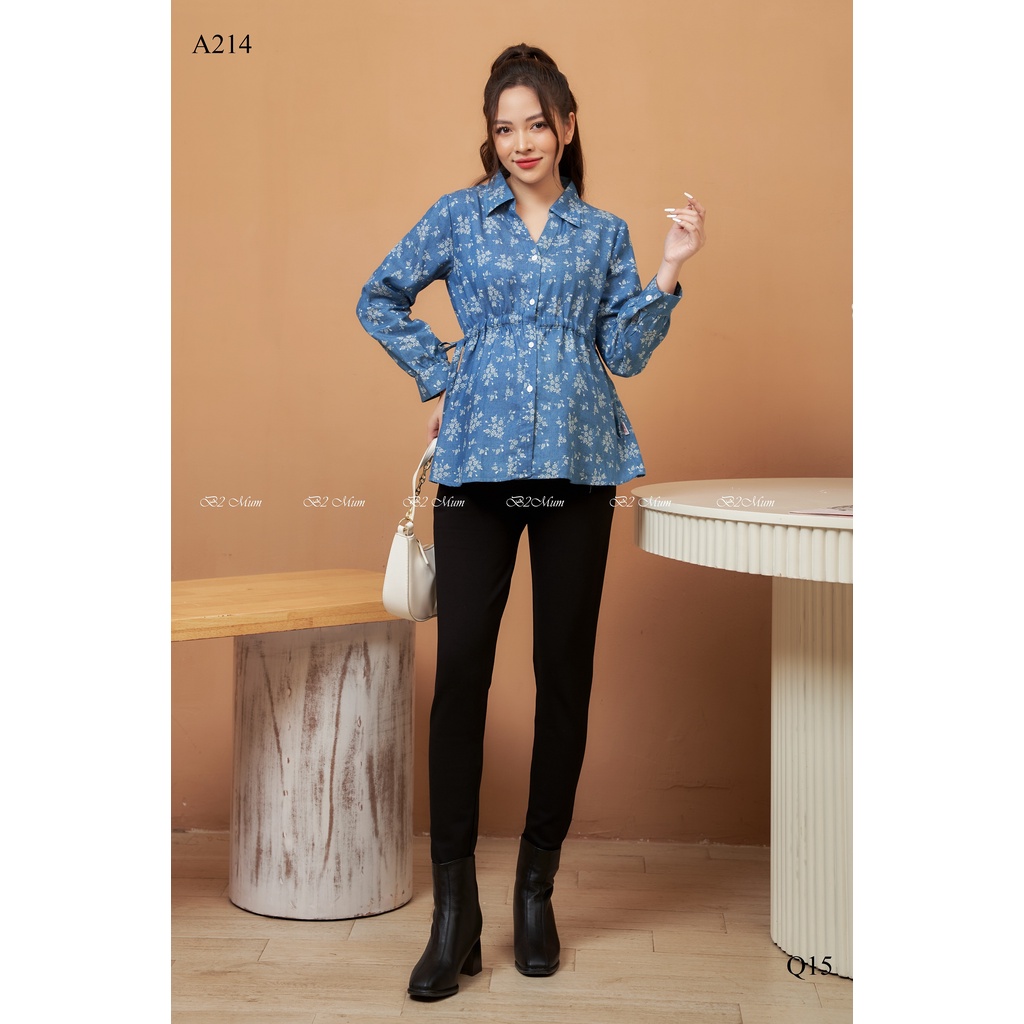 A214 Áo hoa nhí than