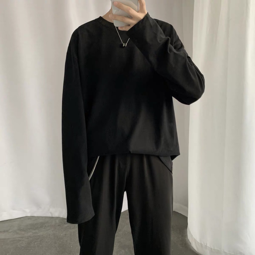 [Mã FASHIONT4WA2 giảm 10K đơn 50K] [Freeship 20k] Áo thun tay dài form rộng unisex Basic Long Tea, sweater ulzzang Wind | BigBuy360 - bigbuy360.vn