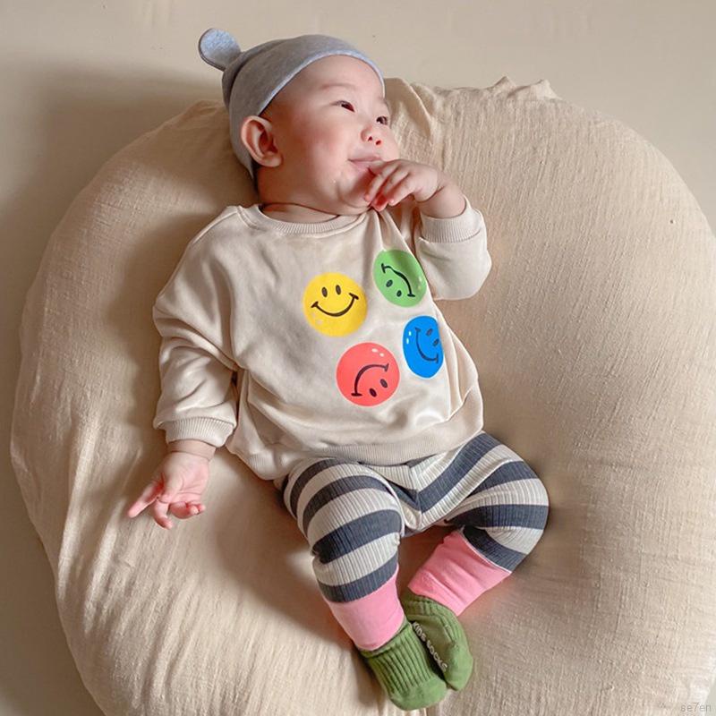 Áo sweater tay dài in hoạt hình Se7en kiểu Hàn Quốc thời trang mùa thu cho bé gái