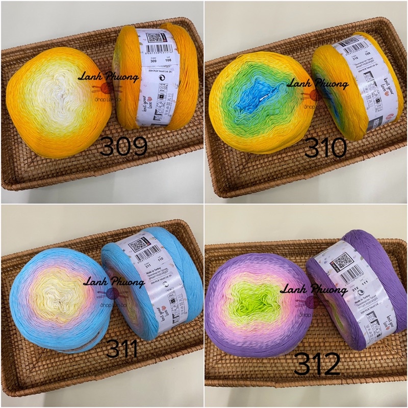 Sợi Yarn Art Rose Garden 100% Cotton Đan Móc Mùa Hè