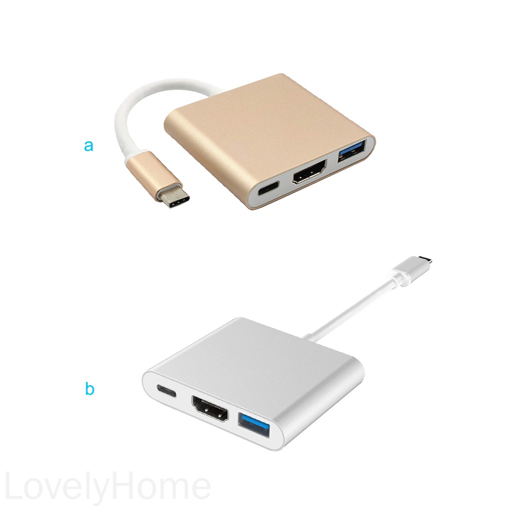 Hub Chuyển Đổi Type-C Sang Usb Hdmi-Compatible Usb 3.1 3 Trong 1