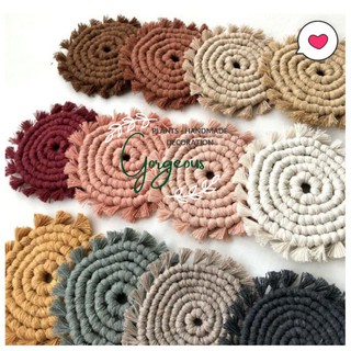 Set 5 miếng lót cốc, lót ly, nồi, tô 🌷Handmade crochet macrame coaster decor trang trí chụp hình