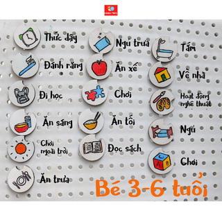 Đồng Hồ Kiêm Thời Gian Biểu Cho Bé