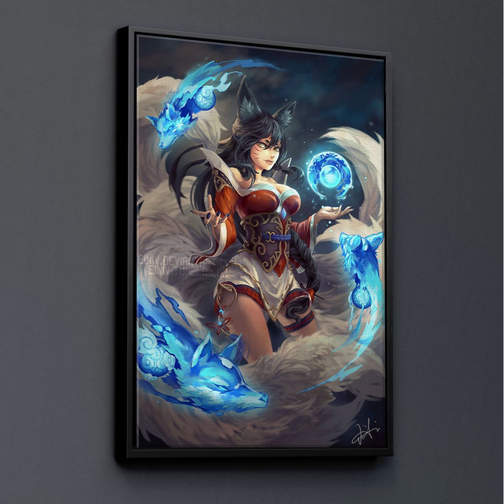 TRANH CANVAS LIÊN MINH HUYỀN THOẠI (LEAGUE OF LEGENDS) treo tường in theo yêu cầu - Ahri