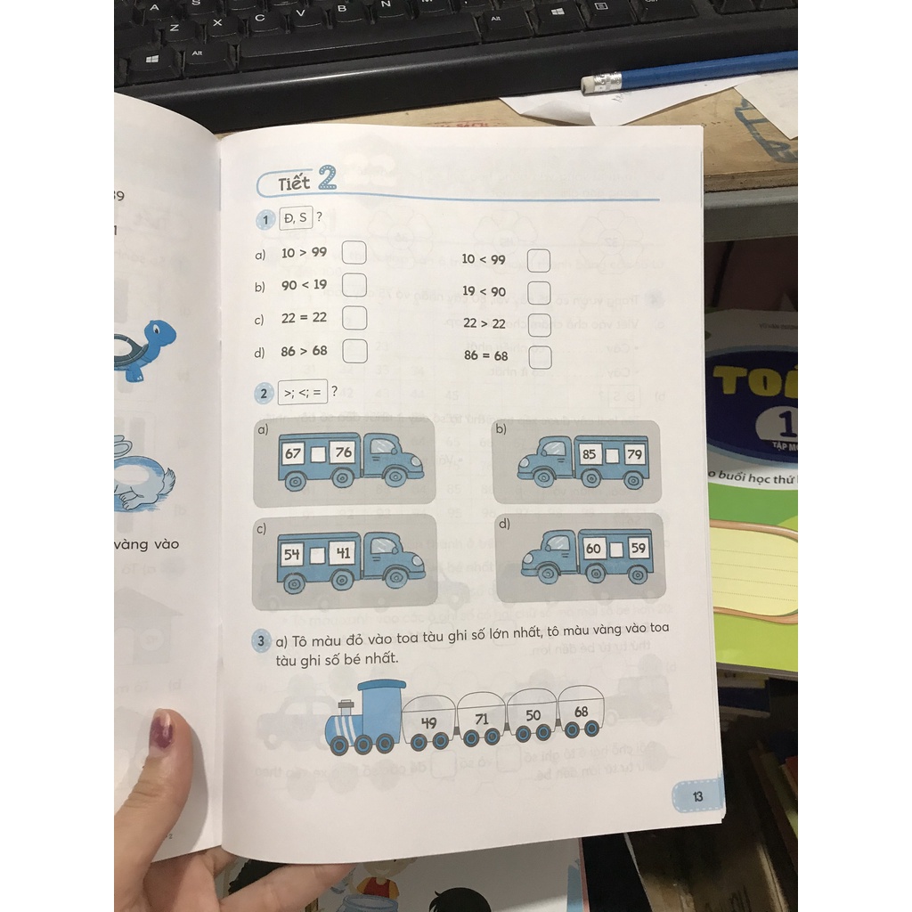Sách Toán lớp 1 tập 2 dành cho buổi học thứ 2