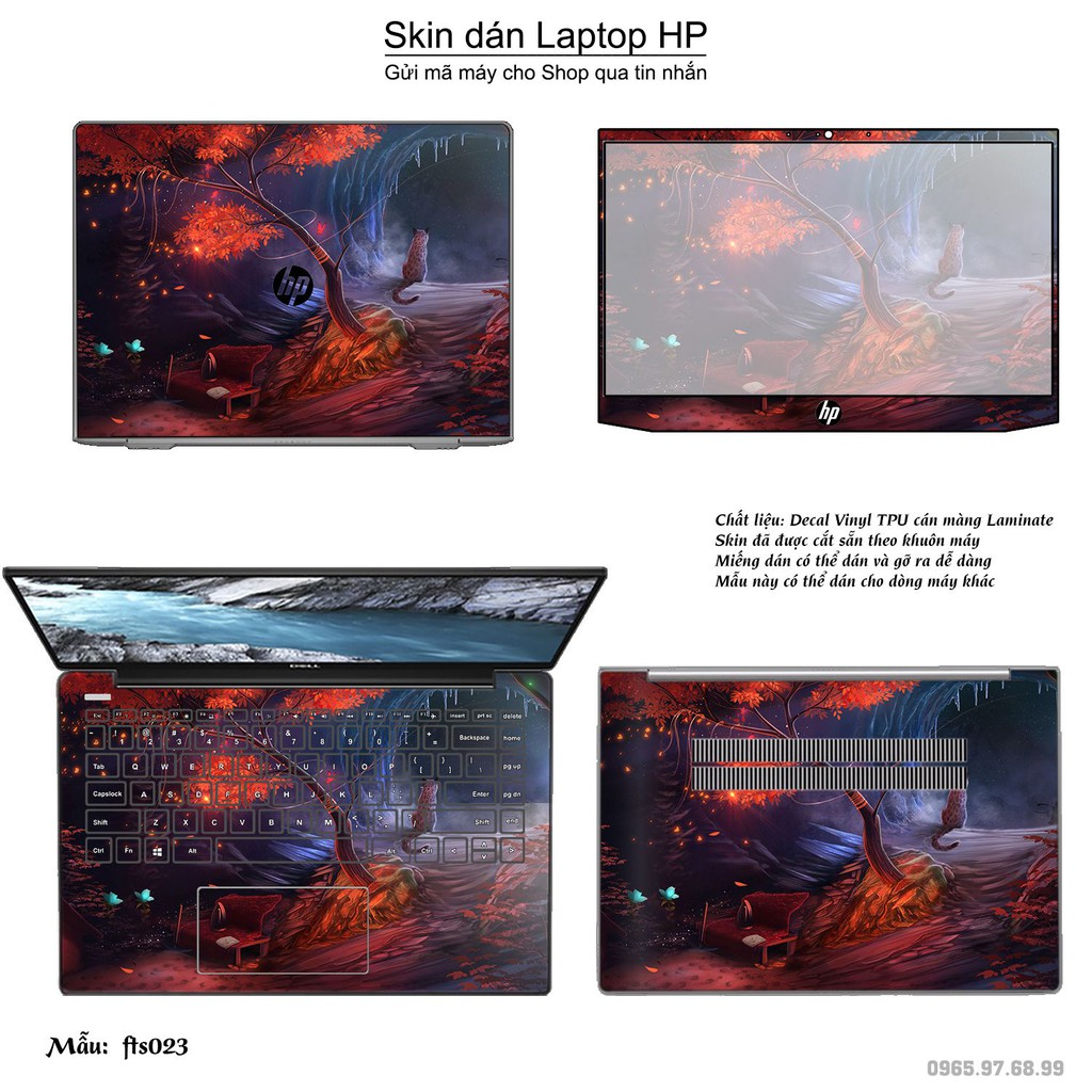 Skin dán Laptop HP in hình Fantasy _nhiều mẫu 4 (inbox mã máy cho Shop)