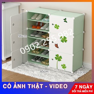 [MẪU BÁN CHẠY] - TỦ NHỰA ĐỰNG GIÀY DÉP KIỂU MỚI 12 Ô (chia ô) NHIỀU MÀU LỰA CHỌN