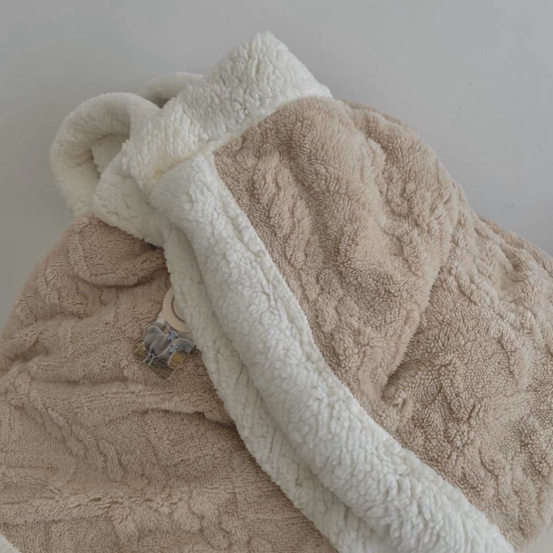 Chăn lông cừu Tafurong 2m x 2m3, chăn thu đông dày full size to rộng ấm áp