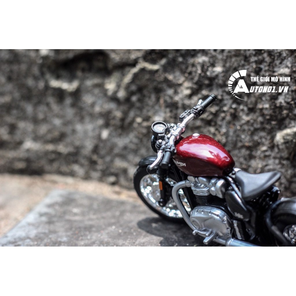 MÔ HÌNH XE TRIUMPH BONNEVILLE BOBBER 1:18 BBURAGO 6168