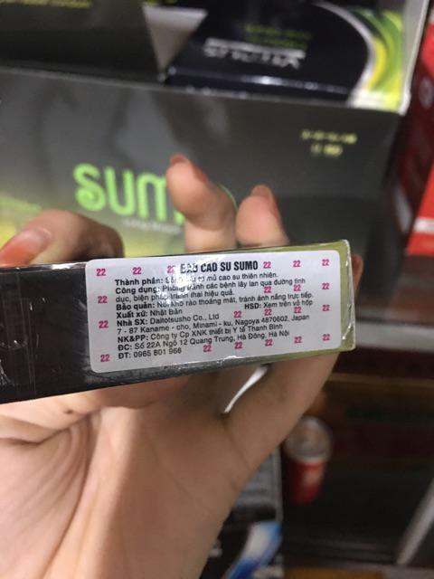 [hàng chính hãng] [ẢNH THẬT] BAO CAO SU SUMO PHÁT HIỆN BỆNH TÌNH DỤC (che tên sản phẩm )