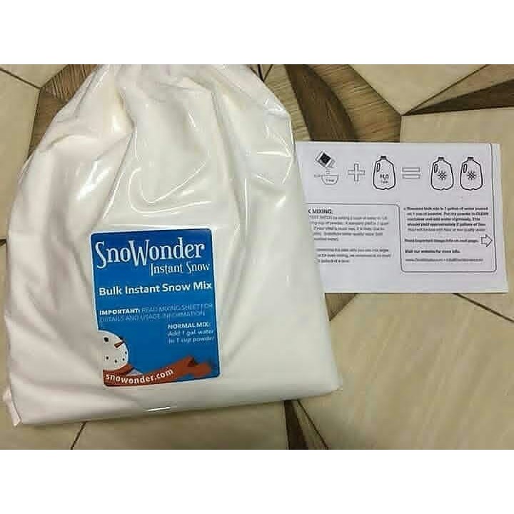 Bột tuyết nhân tạo các loại - nguyên liệu làm slime