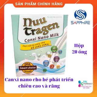 Canxi nano NUUTRAGEN-Cho trẻ phát triển chiều cao, kích thích mọc răng,biếng ăn,chậm lớn,suy dinh dưỡng,trẻ tiêu hóa kém