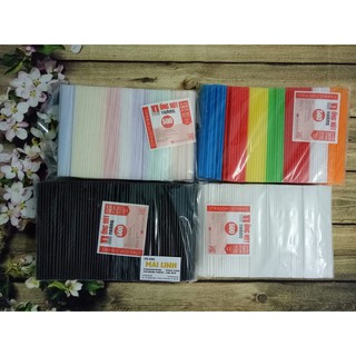 500g ỐNG HÚT Đen/Trắng/Sọc/Màu
