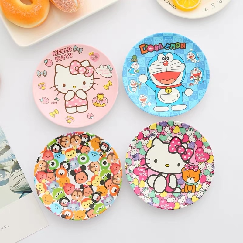 Dĩa tròn Hello Kitty - Doremon Doraemon