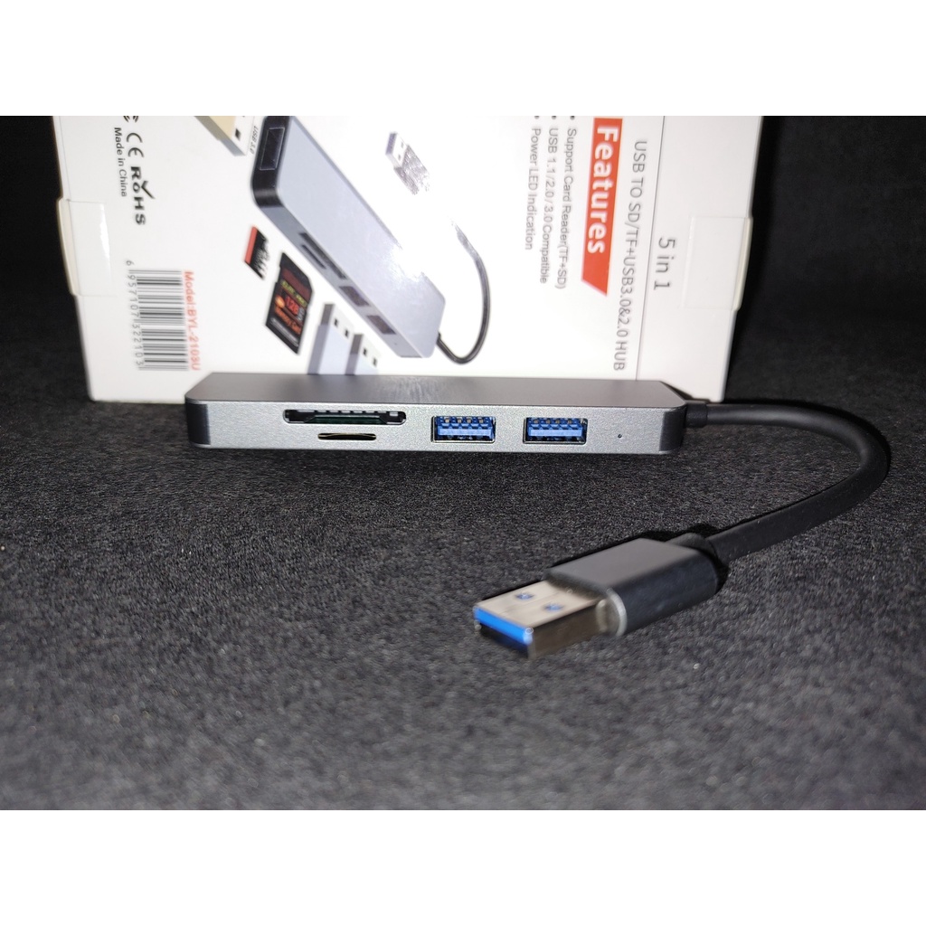 Bộ Chia USB - Hub USB to USB/ SD/ 3.0 - 5 in 1