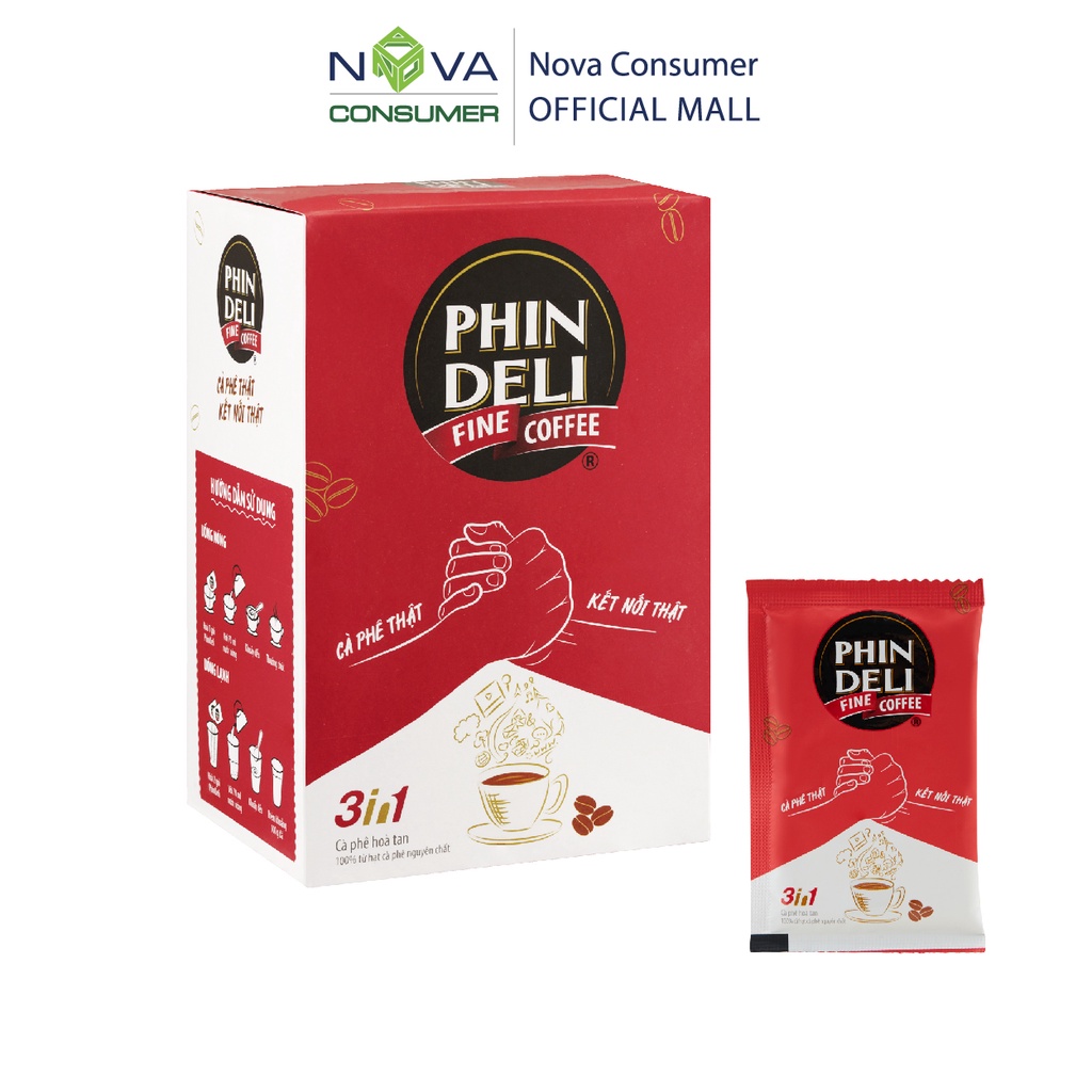Cà Phê Hòa Tan PhinDeli 3in1 (17g x 18 gói) | BigBuy360 - bigbuy360.vn