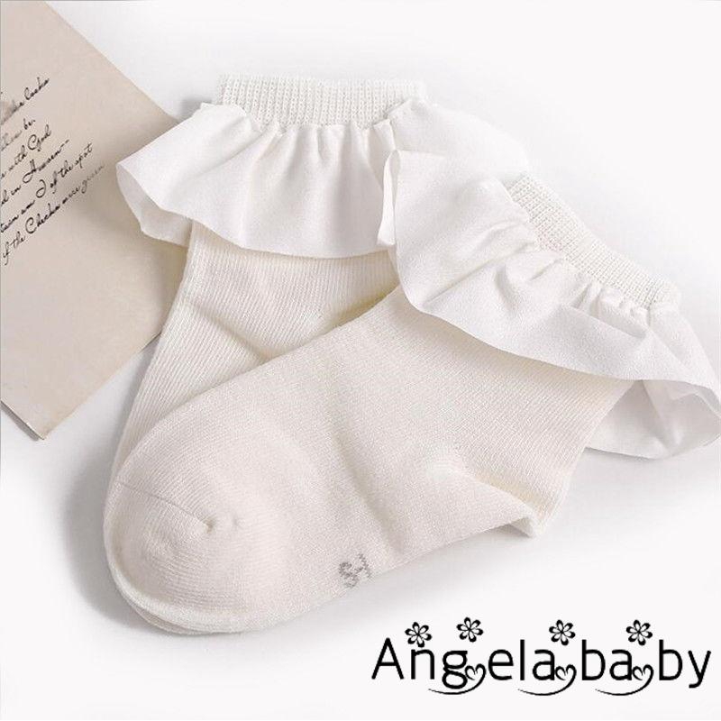 Hot Kid Baby Girls Cute Cotton Soft Princess Combed Socks