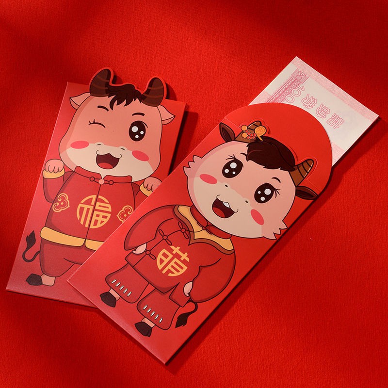 Phim hoạt hình Sáng tạo Phong bì đỏ Năm mới Treasure Red Năm mới Lucky Bag Tiệc cưới Giáng sinh năm mới