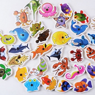 Đồ Chơi Câu Cá Nam Châm  Thông Minh Với 34 Chi Tiết Bằng Gỗ Cho Bé