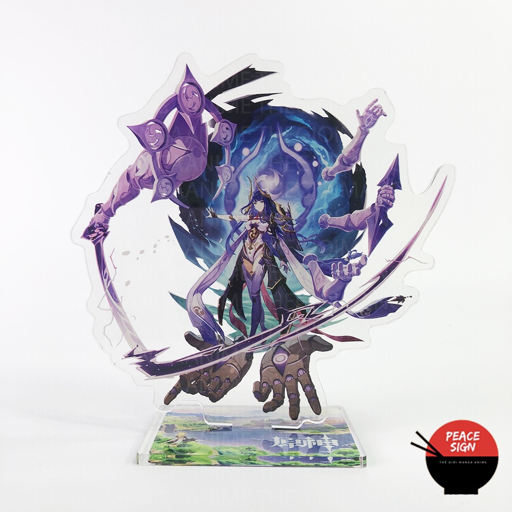 Mô hình nhân vật RAIDEN SHOGUN EI BAAL Standee GENSHIN IMPACT game anime chibi tượng mica trong
