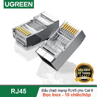 [Mã ELFLASH3 hoàn 10K xu đơn 20K] Hạt mạng Cat6 FTP Cao Cấp Ugreen 20333(Túi 10 cái)