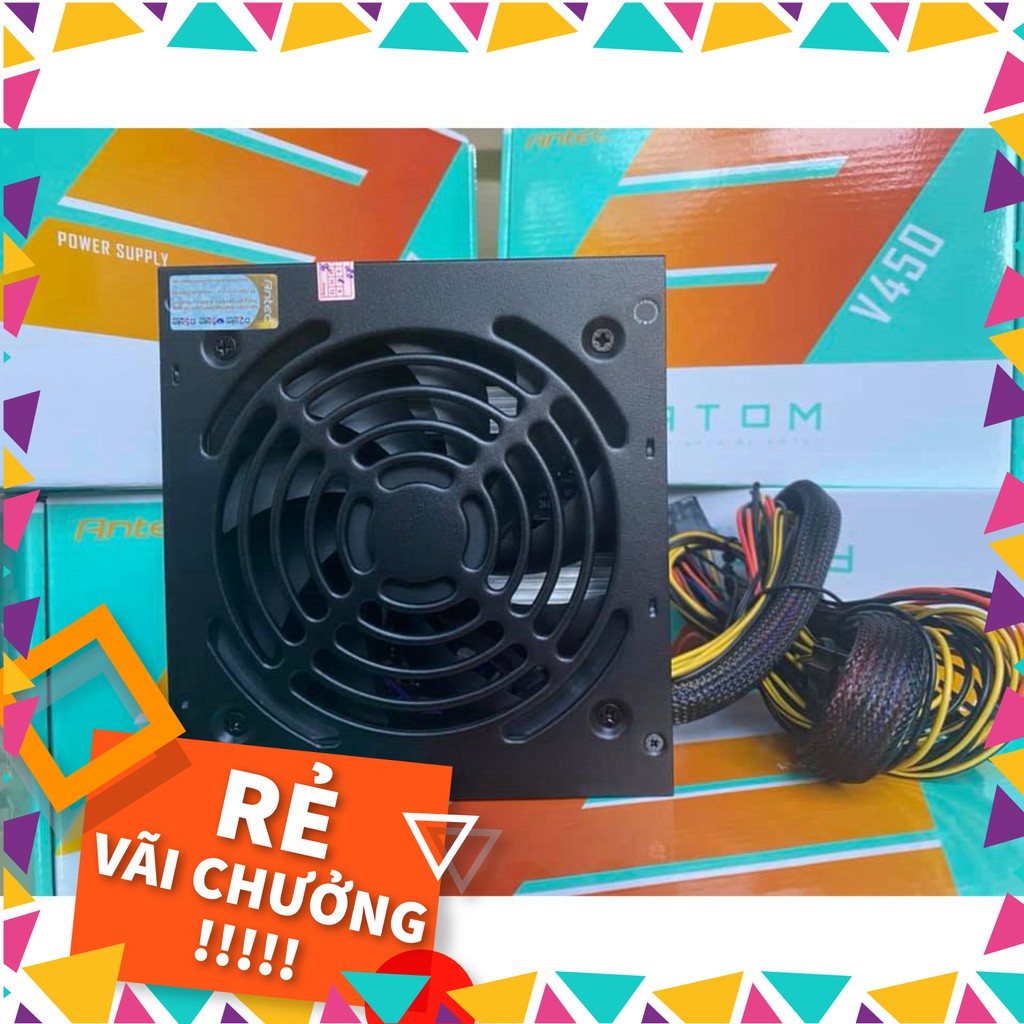 Nguồn Antec ATOM V450 - Công Suất Thực 450W - Hàng chính hãng 100% - C