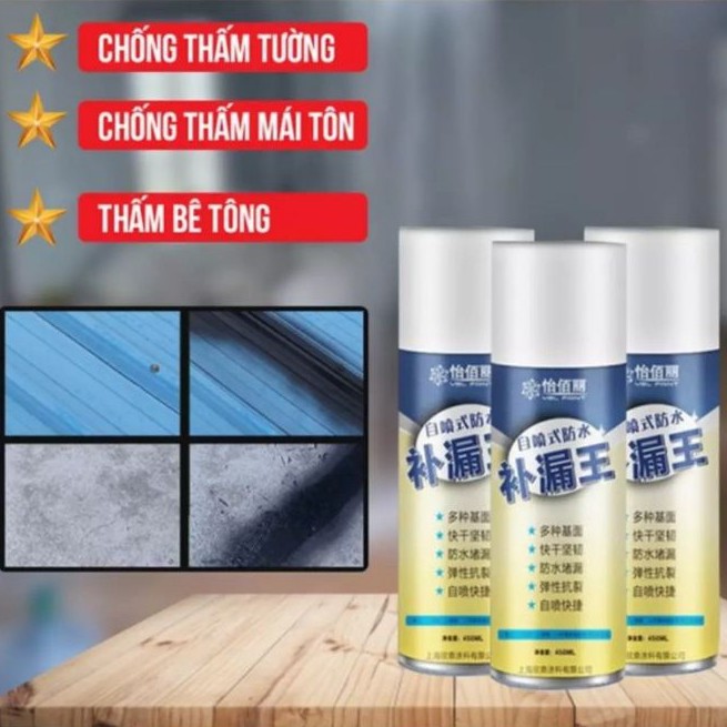 Bình xịt chống thấm, chống dột NANO. Sử dụng cho tất cả các vật liệu xây dựng. Cam kết độ bền lên tới 15 năm.