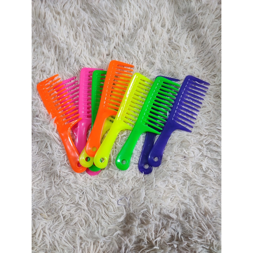Lược răng thưa răng to chải tóc xoăn gỡ rối cho tóc