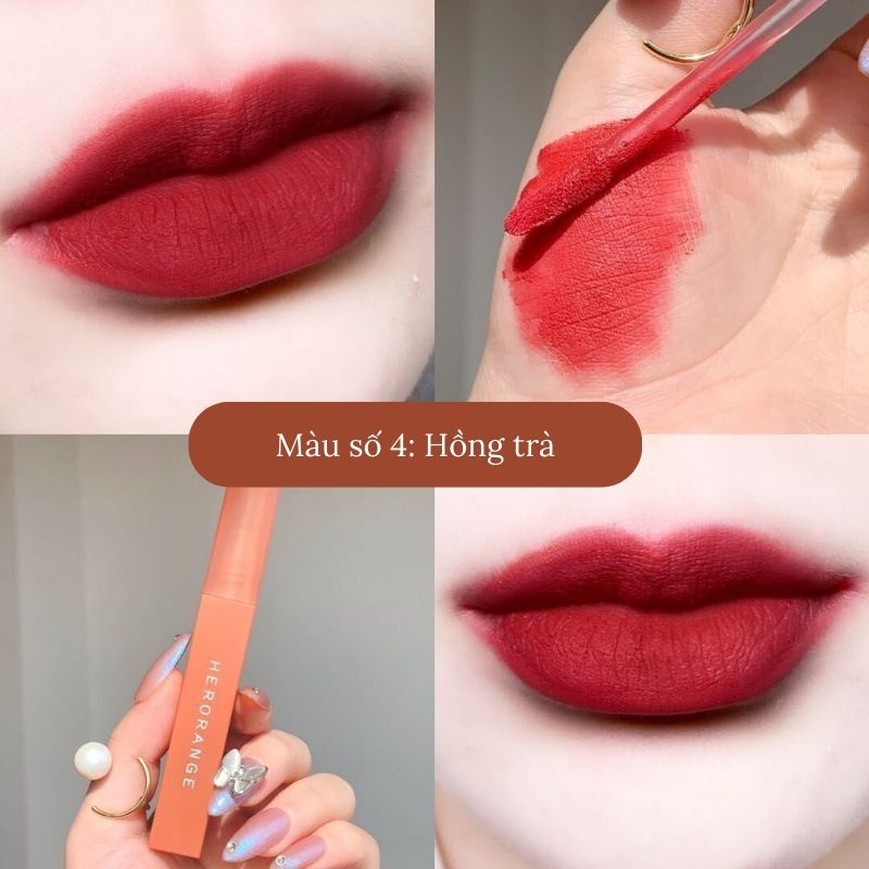 Son kem lì Hero range mềm mịn không làm khô môi lâu trôi hàng nội địa Trung jolivo P.298.01