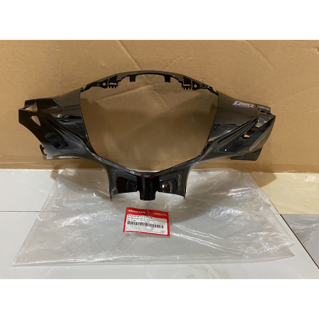 Bộ nắp ốp trước tay lái HONDA FUTURE 125 năm 2018-2019 màu Đen bóng. *NHB25M* 53210K73V40ZE