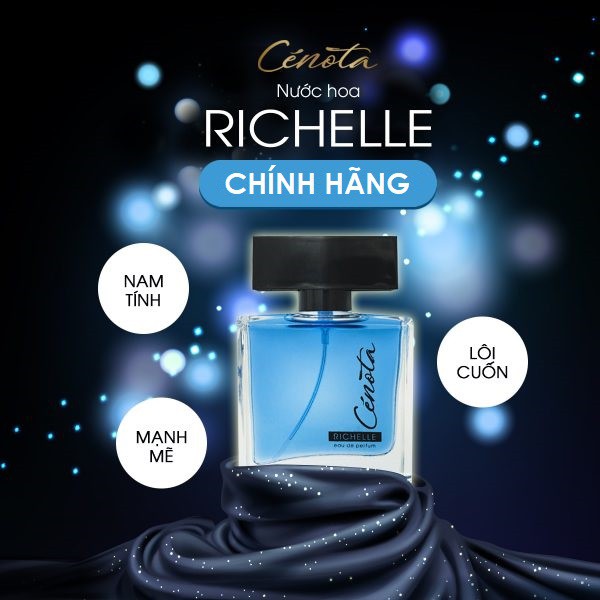 Nước hoa nam Cenota Richelle 50ml - Quyến rũ đầy bí ẩn