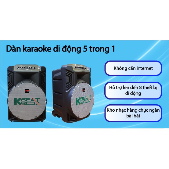 DÀN KARAOKE DI ĐỘNG KB39Z CHÍNH HÃNG SONCAMEDIA