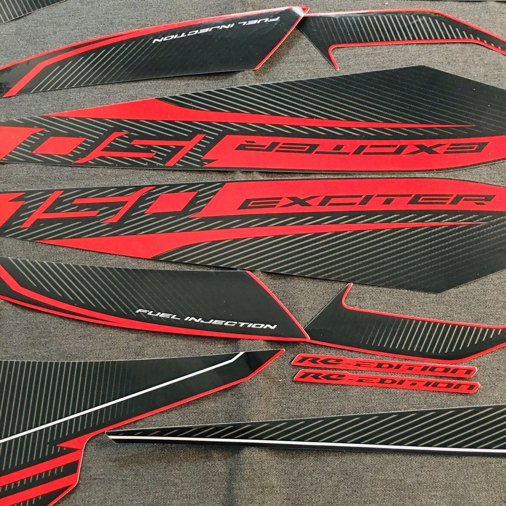 [GIÁ GỐC] TEM RỜI DÁN XE EXCITER 150CC ĐỜI 2017,2018 ZIN 3 LỚP CAO CẤP