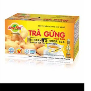 Trà Gừng Hòa Tan Hùng Phát 200g ( 20 gói×10g)