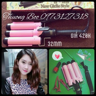 máy uốn xoăn 3 trục phi 32