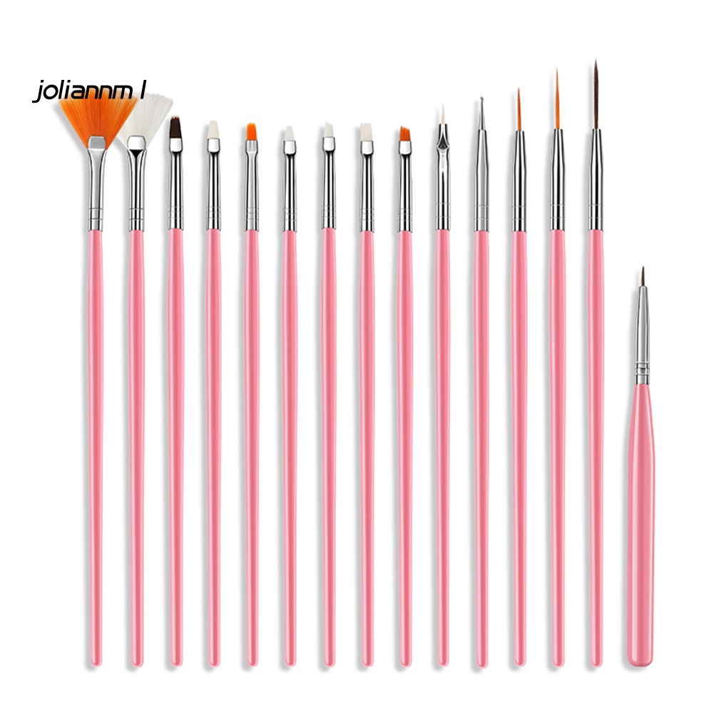 Bộ 15 Cọ Vẽ Trang Trí Móng Tay Chuyên Dụng