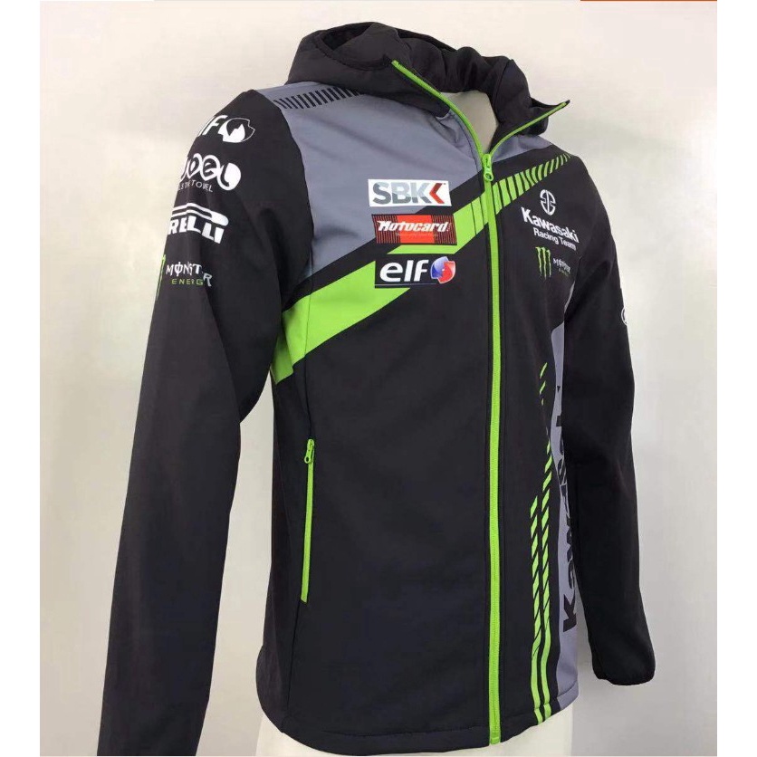 Áo Khoác sweater Có Khóa Kéo Chất Liệu Khô Thoáng Nhanh Thời Trang Cao Cấp Cho Nam Kawasaki