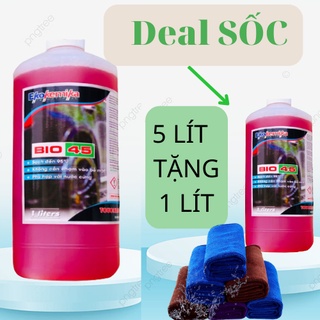 Rửa xe không chạm bio 45 -dung dịch rửa xe ô tô, xe máy ekokemika,1l xà bông bọt tuyết không chạm