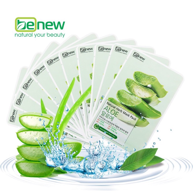 Combo 10 Mặt Nạ Benew Chiết xuất Nha Đam nhập khẩu chính hãng