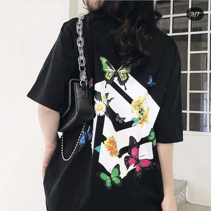 Áo thun tay lỡ Unisex BUTTERFLY TBO