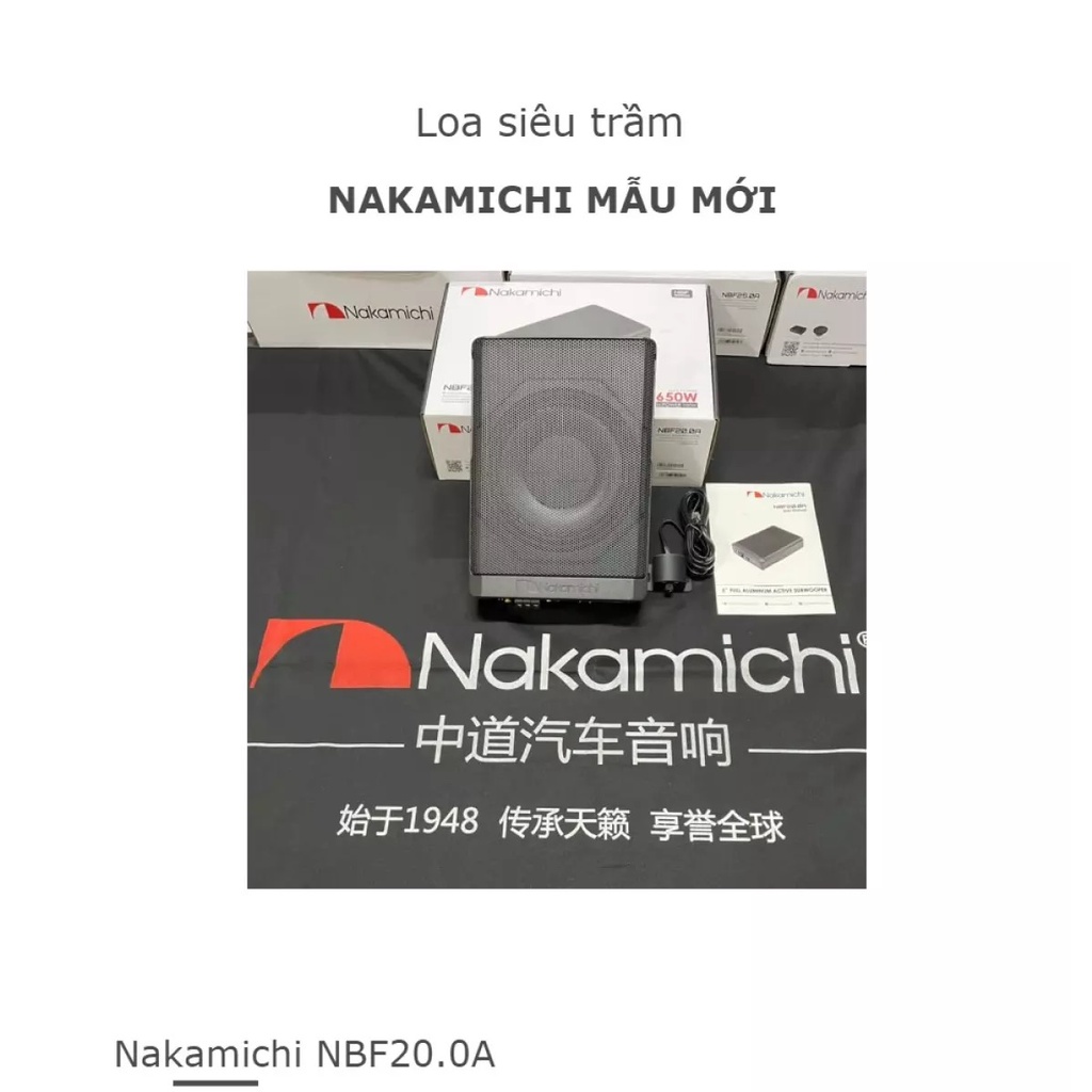 LOA SÚP GẦM GHẾ NAKAMICHI NBF20.0A Không bao gồm dây nguồn súp