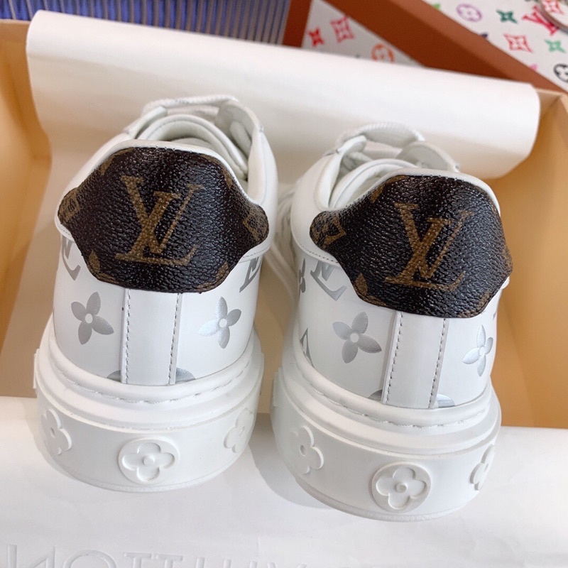Giày thể thao logo LV Louis Vuitton cao cấp giày sneaker màu trắng cho nữ phối đồ thời trang