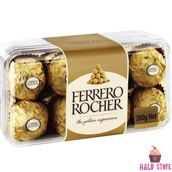 Sô cô la Ferrero Rocher Đức hộp 200g (gồm 16 viên)