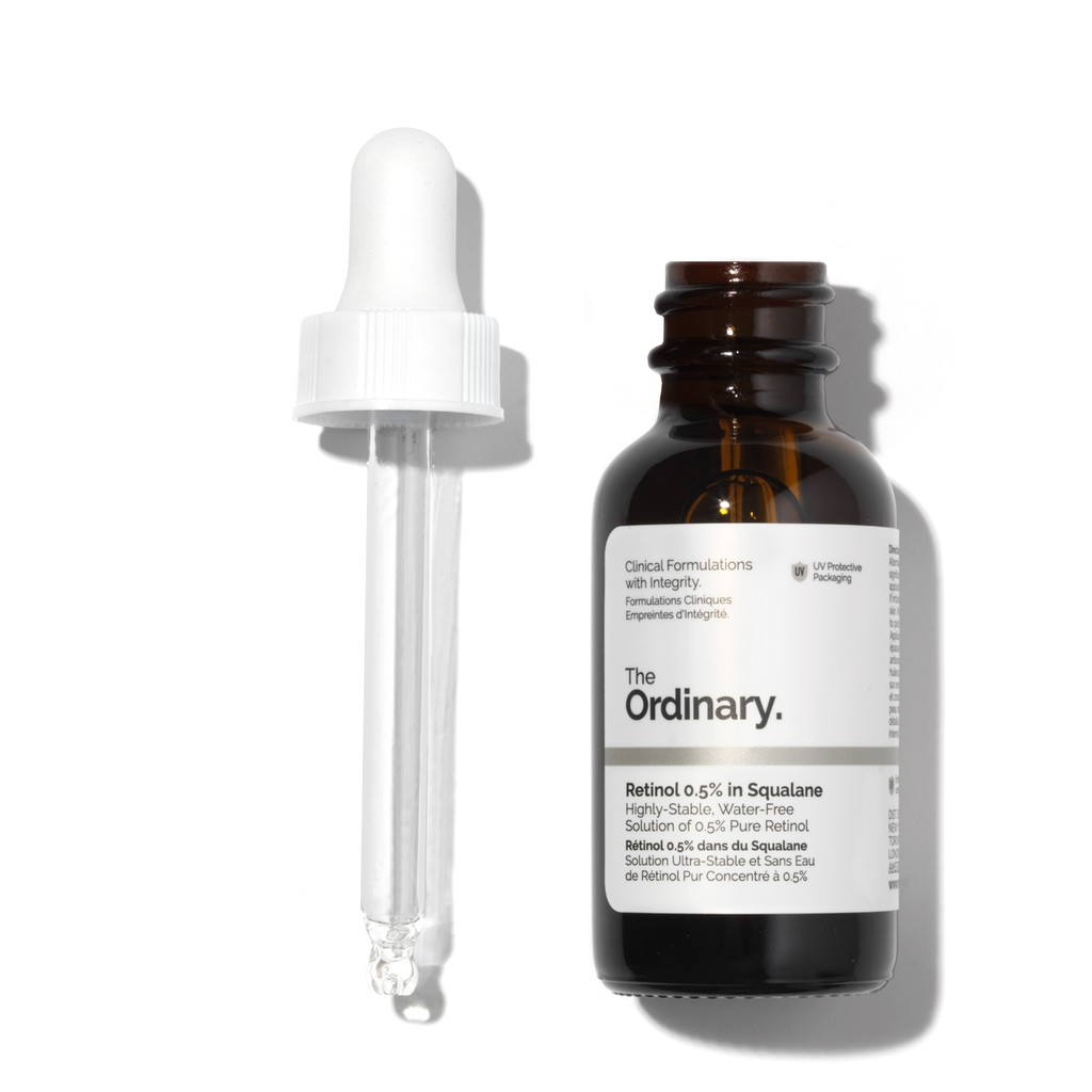 The Ordinary Retinol 0.5% In Squalane Tinh chất Retinoids hạn chế lão hóa, làm mờ, giảm thâm mụn 30ml