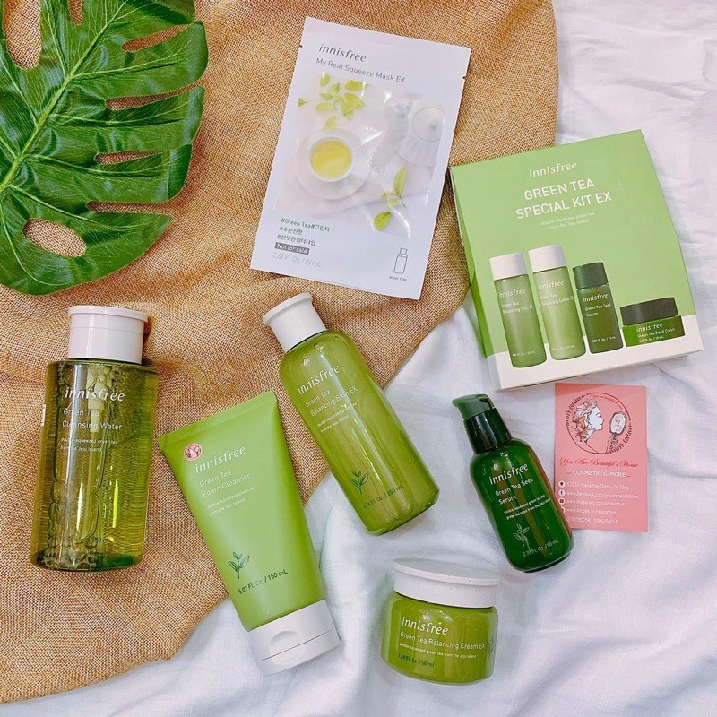 SET DƯỠNG DA TRÀ XANH MINI INNISFREE GREEN TEA SPECIAL KIT