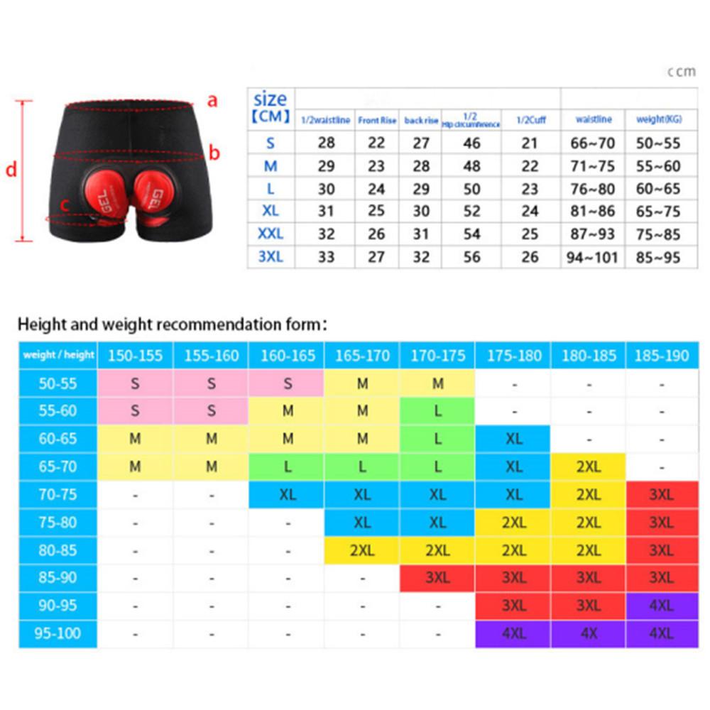 Btlimer Quần Lót Đi Xe Đạp Có Mút Đệm Silicone Thoáng Khí Cho Nam Và Nữ