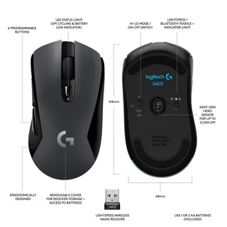 Chuột Logitech G603 LightSpeed Wireless Gaming