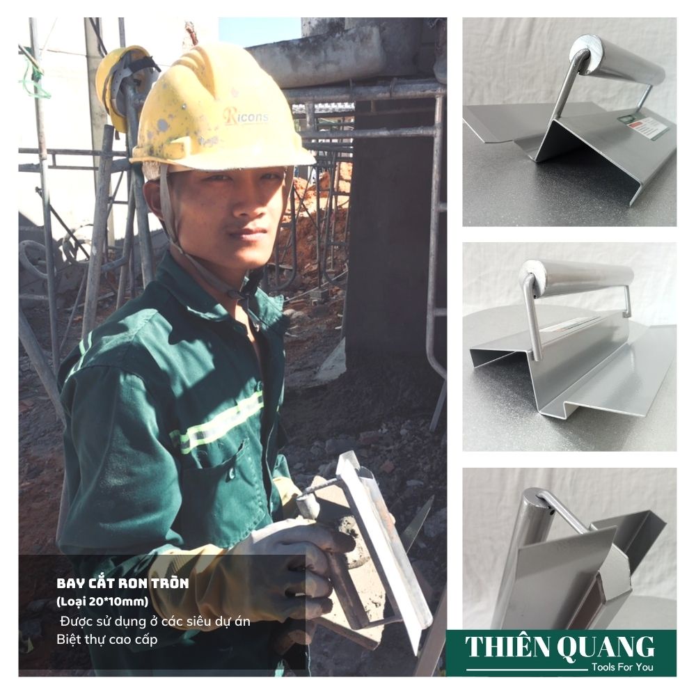 Bay cắt ron chỉ âm tường VUÔNG 20x10mm - Thiên Quang