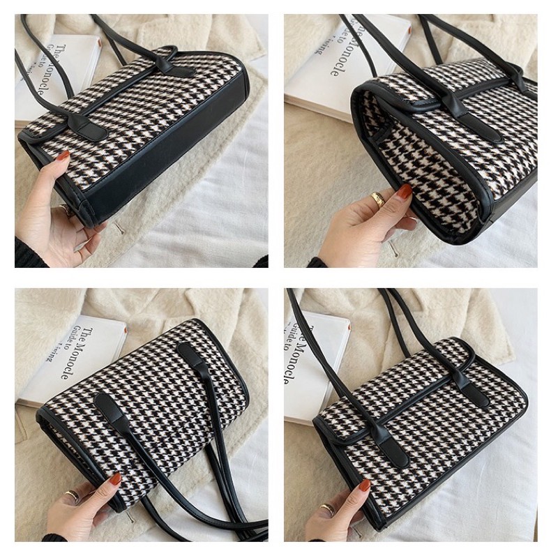 TÚI XÁCH/ĐEO VAI KẺ CARO VINTAGE